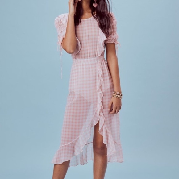 For Love And Lemons Dresses & Skirts - For Love & Lemons Dorothy Ruffled Gingham Dress